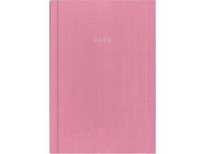 Ημερολόγιο ημερήσιο δετό Next Fabric 17x25cm 2023 ροζ